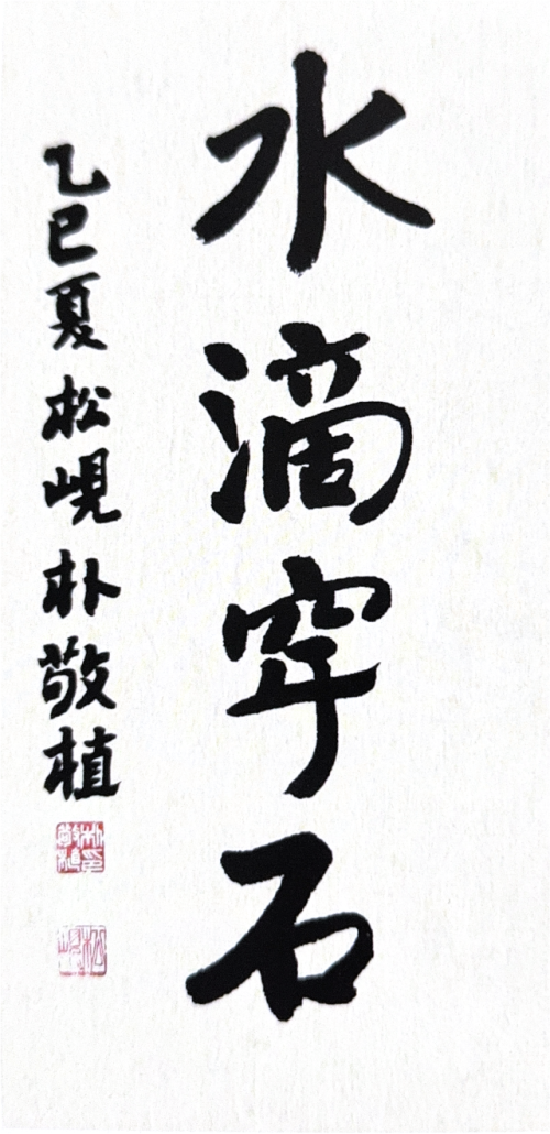 ◇박경식 作 수적천석(水適穿石)