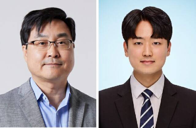 POSTECH 지르코늄 연구팀. 김원배 교수(왼쪽)와 논문 제1저자인 지준혁 연구생(석박사통합과정).