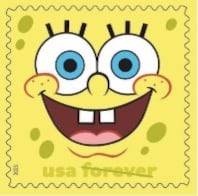 8월 1일 발행 예정인 미국 연방우정청 발행 스폰지밥 우표./USPS