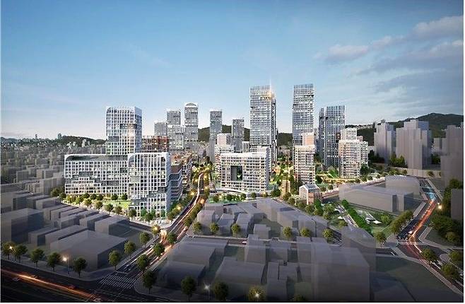 서울 금천구 독산·시흥동 일대가 신속통합기획을 통해 대대적인 도시변화를 앞두고 있다.독산동 1036·1072 일대 신속통합기획 통합투시도ⓒ서울시