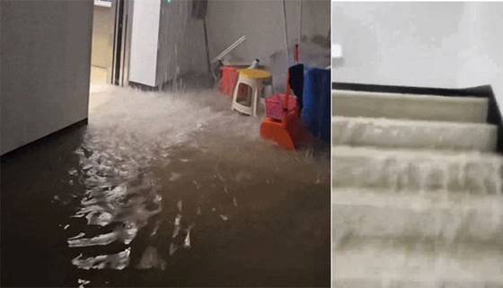 평택시 청북읍 소재 주상복합 A 건물 사고현장. 연합뉴스