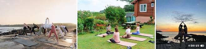 제주에서 즐기는 요가 / 사진=제주관광공사