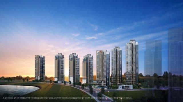 < ‘힐스테이트 레이크 송도 4차’ 투시도 >