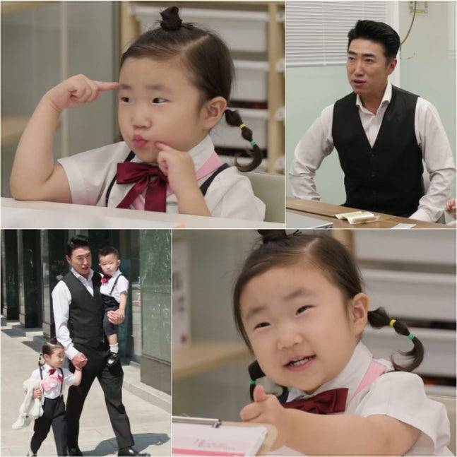 방송인 장동민의 '지니어스' 유전자를 물려받은 35개월 딸 지우가 영재검사를 받는다. /사진=KBS 2TV 예능 '슈퍼맨이 돌아왔다'