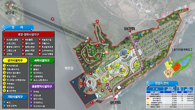 방하리 관광지 조성계획안 ⓒ 춘천시청 제공