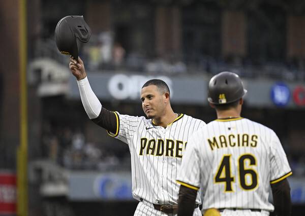 ▲ 샌디에이고 파드리스 매니 마차도. ⓒ연합뉴스/AFP