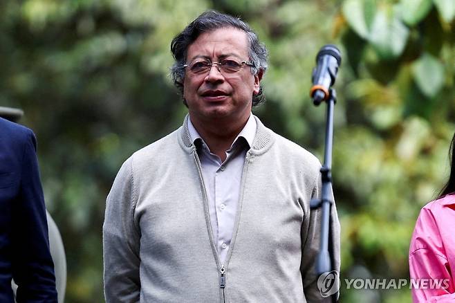 구스타보 페트로 콜롬비아 대통령 [로이터 연합뉴스 자료사진. 재판매 및 DB 금지]