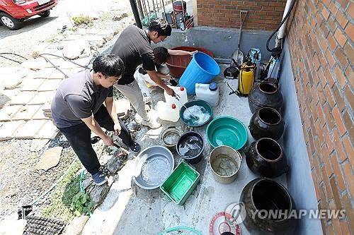 2024년 청도 단수 당시 모습 [연합뉴스 자료사진]