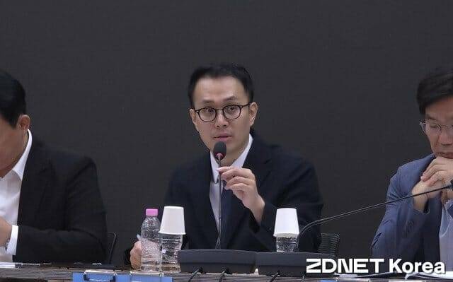 신정권 검은우산비대위 비대위원장이 10일 오전 열린 ‘티메프 사태 해결을 위한 정책토론회’에서 발표하고 있다.