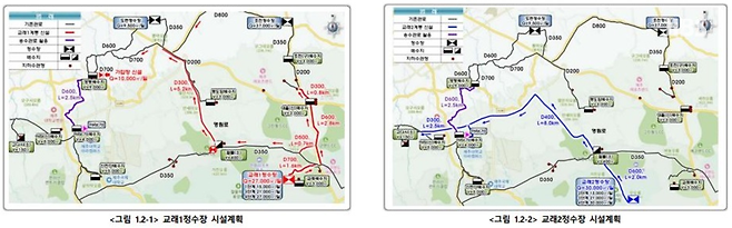 지난 2023년 12월 제주도 상하수도본부의 신규정수장 개발사업 타당성조사 보고서, 여기에는 제주 동부지역인 교래정수장 계획이 대부분을 차지하고 있다