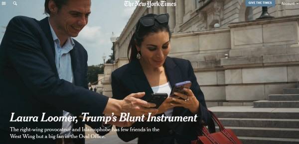 ▲ 지난 8일 로라 루머를 다룬 NYT 보도.