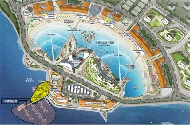 시흥 해양레저체험 복합단지 배치도. 경기도