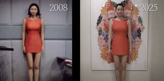 모델 겸 배우 장윤주가 17년 전과 다름 없는 몸매를 뽐냈다. /사진=유튜브 채널 '윤주르'