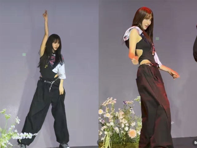 윤은혜가 에스파 노래에 맞춰 춤을 추고 있다./윤은혜 인스타그램