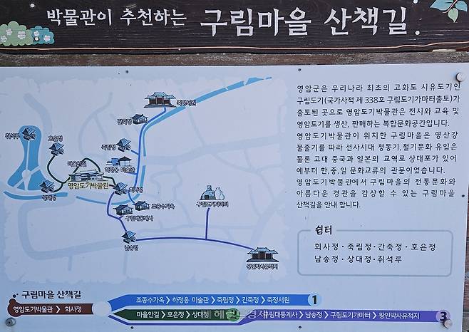 구림마을 안내도