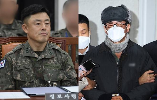 문상호 전 국군정보사령관·노상원 전 국군정보사령관. 연합뉴스