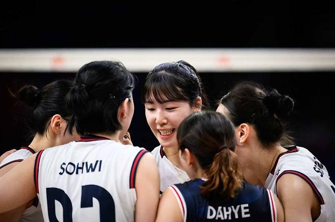 한국 여자 배구 대표팀. FIVB 홈페이지 캡처