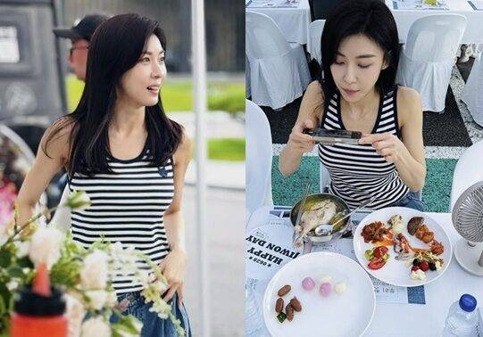 하지원은 소식 외에도 평소 건강을 위해 15년째 아침마다 레몬주스를 마시는 등 습관을 실천하는 것으로 알려졌다. [사진=SNS]