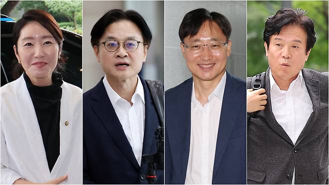 강선우 여성가족, 김정관 산업통상자원부, 임광현 국세청장, 김영훈 노동부 장관 후보자(왼쪽부터)