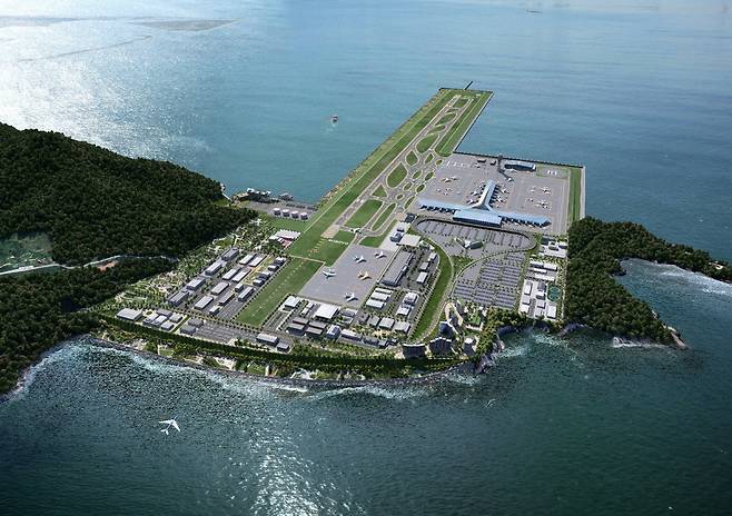 '가덕도신공항'의 조감도./부산시 제공