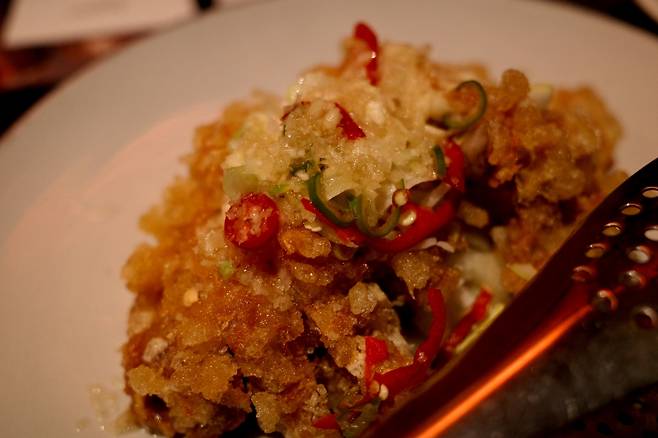 서울 강남구에 위치한 '시추안하우스 삼성점'의 유린기. 사진=이준형 블루밍비트 기자