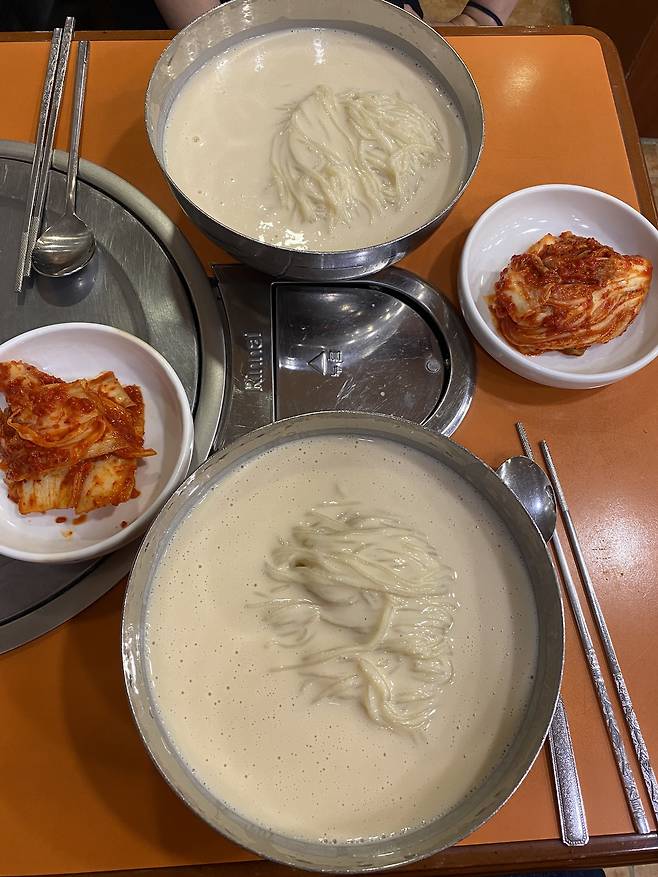 Kongguksu from Jinju Hoegwan (Lee Yoon-seo/The Korea Herald)