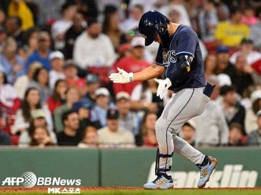 김하성은 역전 투런 홈런을 기록했다. 사진(美 보스턴)=ⓒAFPBBNews = News1