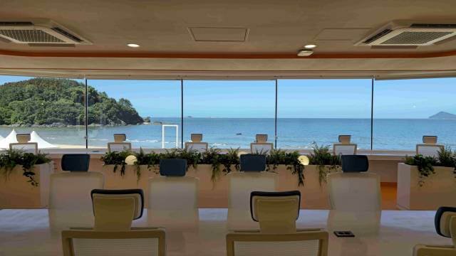 ▲‘정원과 바다가 연결하는 일과 쉼의 공간’ 부안 워케이션 본격 운영-변산 오피스.ⓒ