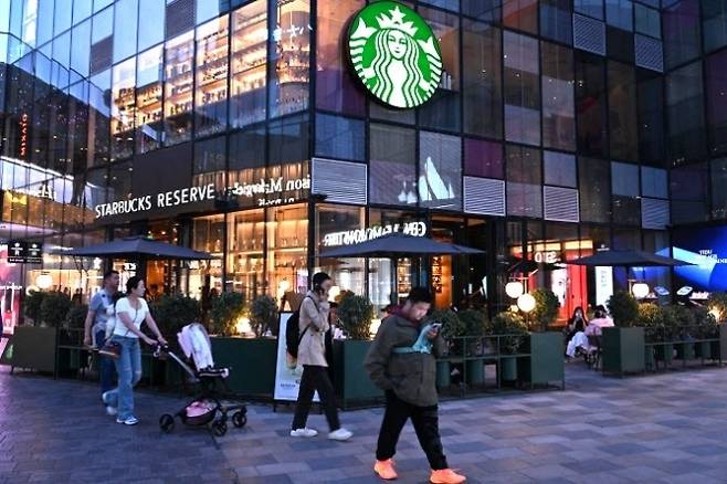 중국의 한 스타벅스 매장. AFP 연합뉴스