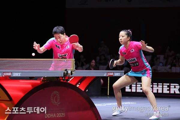 암종훈-신유빈 / 사진=Gettyimages 제공