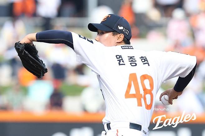 ▲ 웨이트 트레이닝으로 구속을 크게 끌어올렸다 ⓒ 한화 이글스