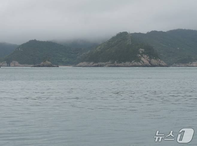 죽항도 건너편, 봉홧불을 피우던 신전리 목끝. 2025.7.11/뉴스1 ⓒ News1 조영석 기자