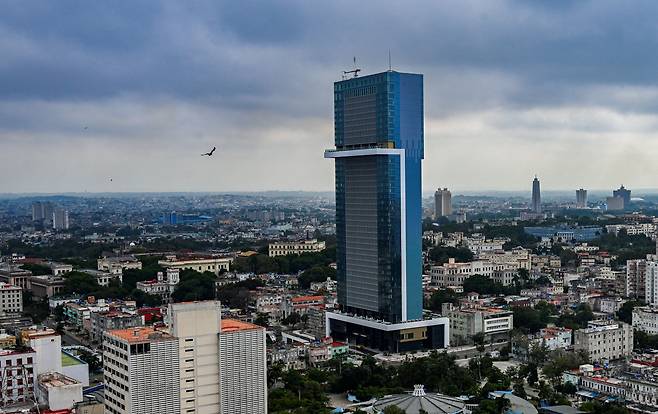 쿠바 최고층 건물 ‘토레 K’ 호텔. /AFP 연합뉴스