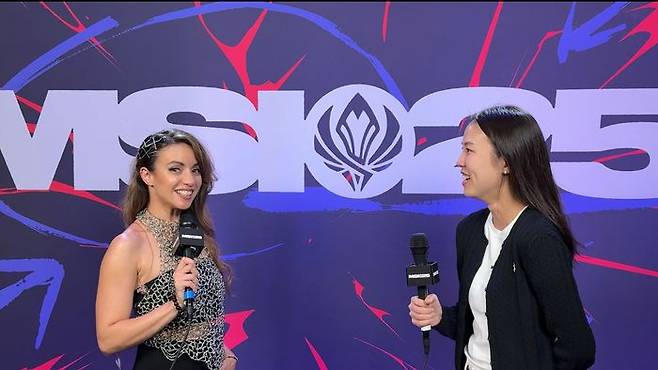 11일(현지시간) 2025 미드 시즌 인비테이셔널(MSI)이 열리는 캐나다 밴쿠버 퍼시픽 콜리시엄에서 '로르' 로르 발레가 데일리안과 인터뷰를 진행하고 있다. ⓒ라이엇 게임즈