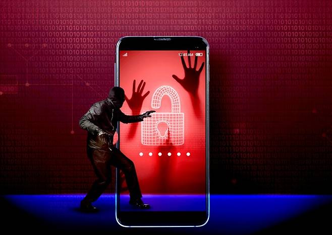 유심 해킹을 표현한 이미지. 과학동아 제공