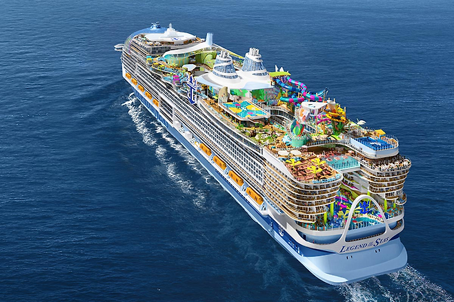 로열캐리비안 옥상 수영장 전경. 사진=로열캐리비안