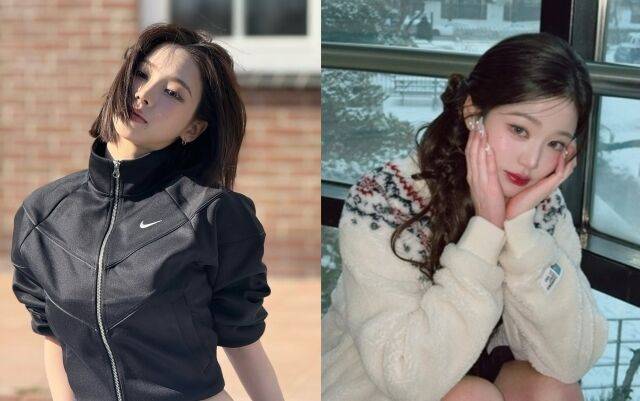 그룹 에스파 멤버 카리나(왼쪽), 아이브 장원영 / 각 인스타그램