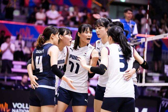 한국 여자배구대표팀./FIVB