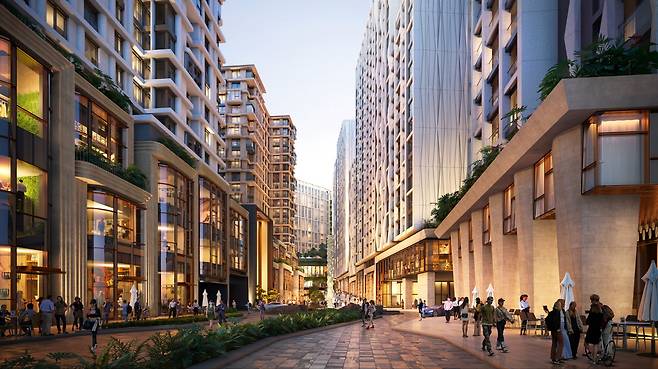 더파크사이드 스위트 조감도.[일레븐건설 제공]