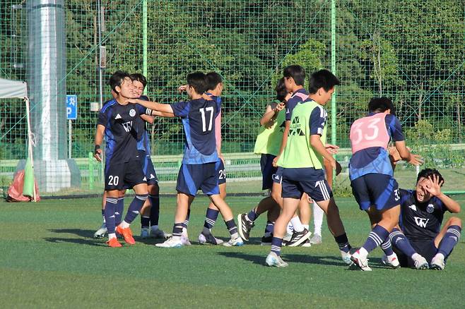 ▲ 동원대 세리머니