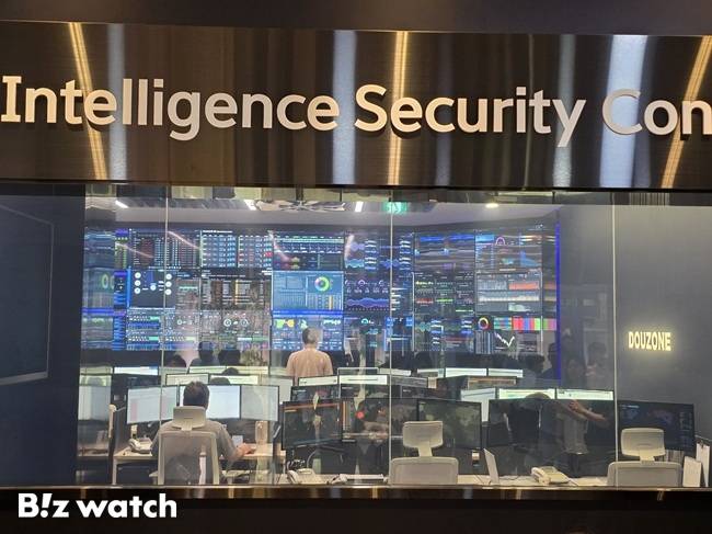 더존비즈온 통합보안관제센터./사진=김동훈 기자