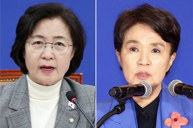 영국 특사단장 추미애 의원, 프랑스 특사단장 강금실 전 법무부 장관.