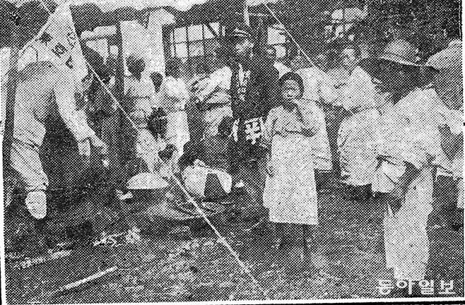 1925년 7월 13일 자. 수재민 구호 캠프 모습.