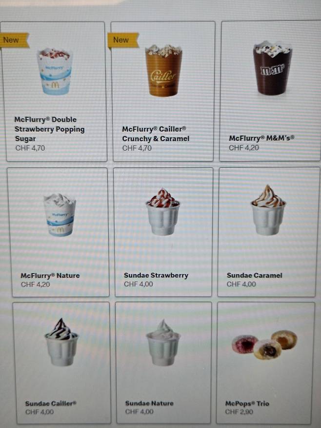 20250712_183244.jpg 2025 스위스 맥도날드와 스타벅스가격