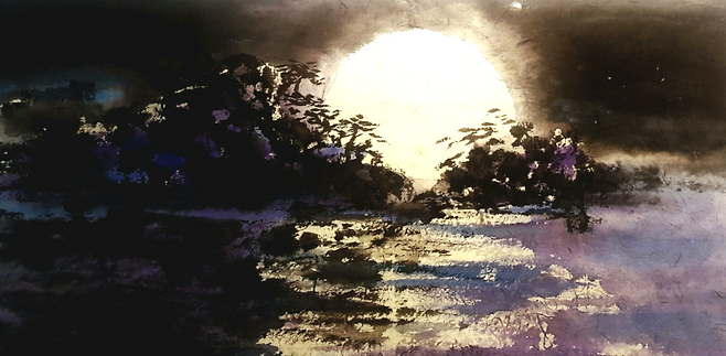 카타르 왕실의 마음을 사로잡은 류재춘 작가의 작품. 류 작가의 대표작들은 오는 10월 카타라 문화마을 국립미술관 1·2관에 전시될 예정이다. 류재춘 작가 제공