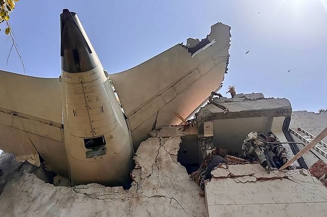 에어인디아 추락사고. [AFP = 연합뉴스]