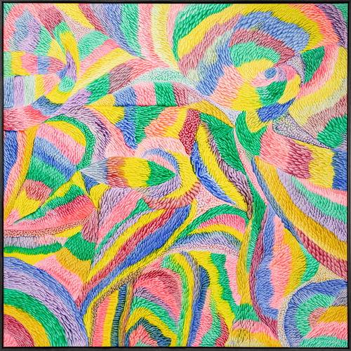 임미량 'The Performance of wind #198'(2024).  프린트베이커리갤러리