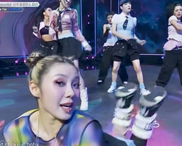 '범접'의 리정이 세미파이널 미션에서 안타깝게 1등을 차지하지 못했다. / Mnet '월드 오브 스트릿 우먼 파이터'