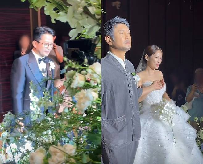 [서울=뉴시스] 박성광이 13일 본인 인스타그램에 김준호, 김지민 결혼식 현장을 담은 영상을 공개했다. (사진=박성광 인스타그램 캡처) 2025.07.14. photo@newsis.com *재판매 및 DB 금지