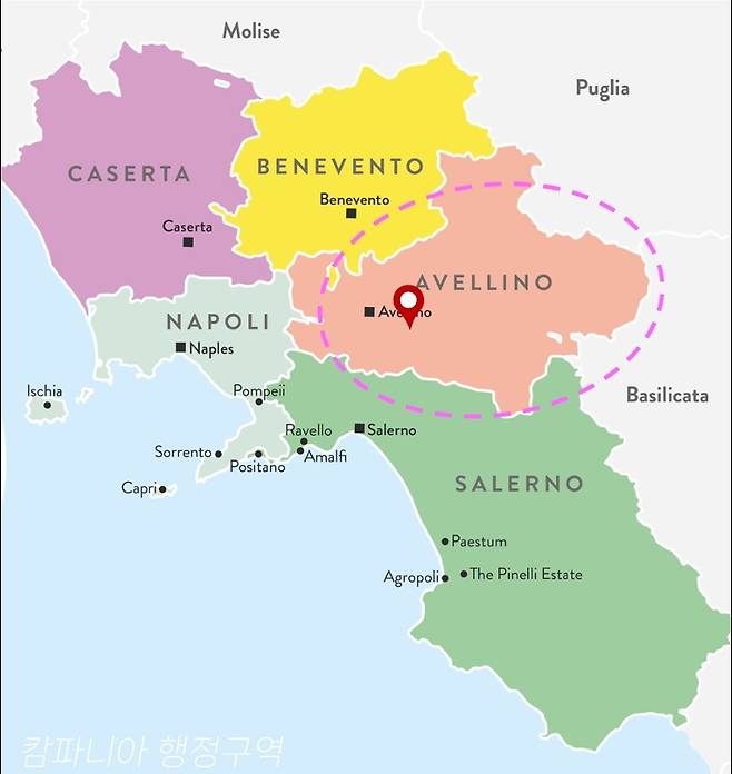 아벨리노 위치.